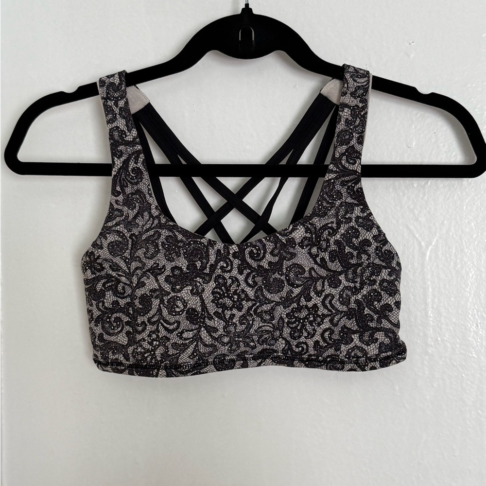 Lululemon Lace Black Sports Bra 4
